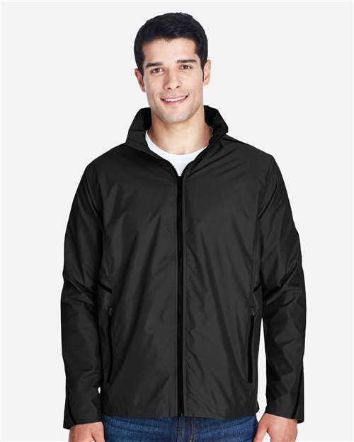 Team 365 TT70 Unisex Conquest Jacket with Mesh Lining - Black - model front