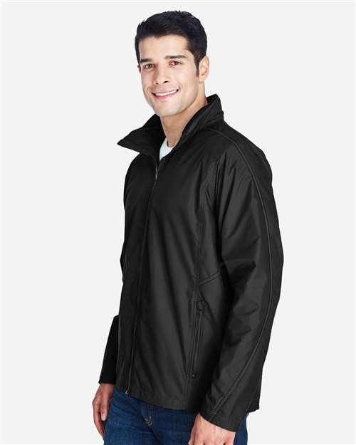 Team 365 TT70 Unisex Conquest Jacket with Mesh Lining - Black - model side
