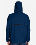 Team 365 TT70 Unisex Conquest Jacket with Mesh Lining - Sport Dark Navy - model back