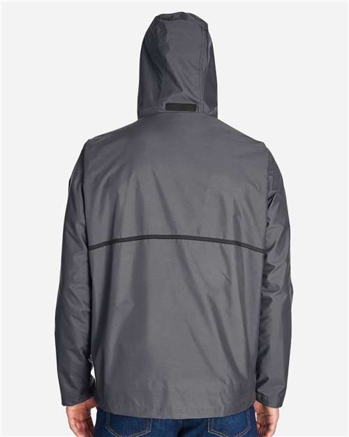 Team 365 TT70 Unisex Conquest Jacket with Mesh Lining - Sport Graphite - model back