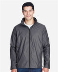 Team 365 TT70 Unisex Conquest Jacket with Mesh Lining - Sport Graphite - model front