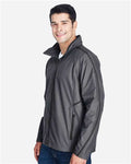 Team 365 TT70 Unisex Conquest Jacket with Mesh Lining - Sport Graphite - model side