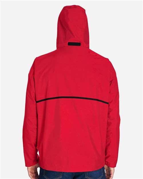 Team 365 TT70 Unisex Conquest Jacket with Mesh Lining - Sport Red - model back