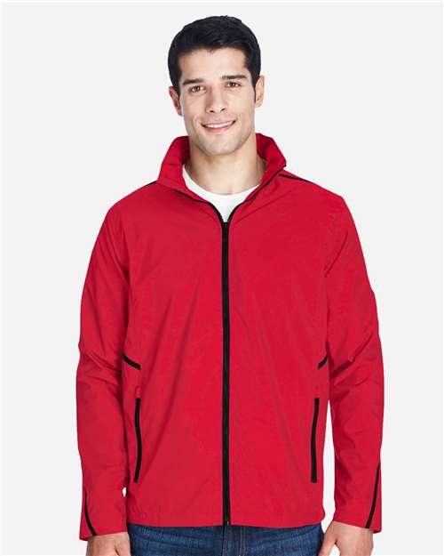 Team 365 TT70 Unisex Conquest Jacket with Mesh Lining - Sport Red - model front