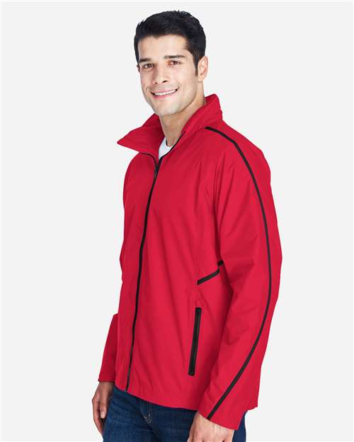 Team 365 TT70 Unisex Conquest Jacket with Mesh Lining - Sport Red - model side
