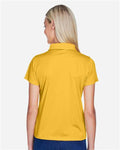 Harriton M315W Women's Polyester Jersey Polo - Gold - model back