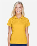 Harriton M315W Women's Polyester Jersey Polo - Gold - model front
