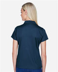 Harriton M315W Women's Polyester Jersey Polo - Navy - model back