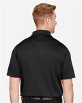 Harriton M348T Men's Tall Advantage Snag Protection Plus IL Polo - Black - model back