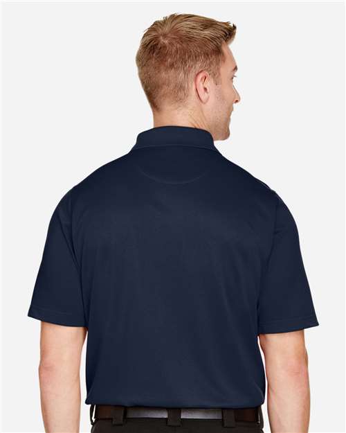 Harriton M348T Men's Tall Advantage Snag Protection Plus IL Polo - Dark Navy - model back