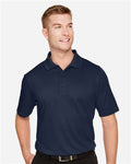 Harriton M348T Men's Tall Advantage Snag Protection Plus IL Polo - Dark Navy - model front