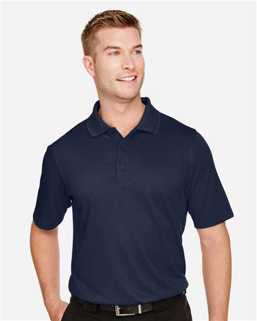 Harriton M348T Men's Tall Advantage Snag Protection Plus IL Polo - Dark Navy - model front
