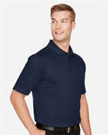 Harriton M348T Men's Tall Advantage Snag Protection Plus IL Polo - Dark Navy - model side