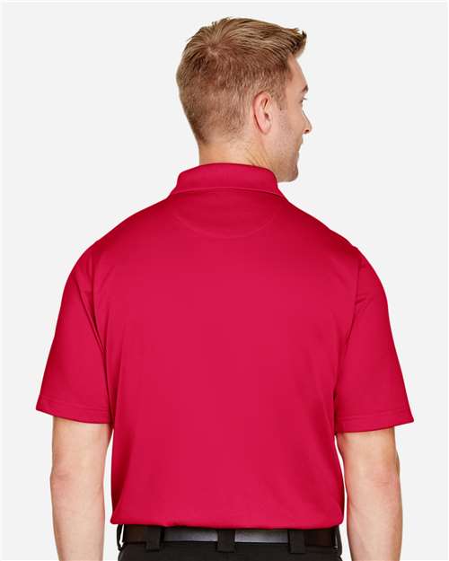 Harriton M348T Men's Tall Advantage Snag Protection Plus IL Polo - Red - model back