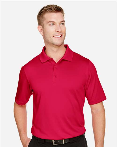 Harriton M348T Men's Tall Advantage Snag Protection Plus IL Polo - Red - model front