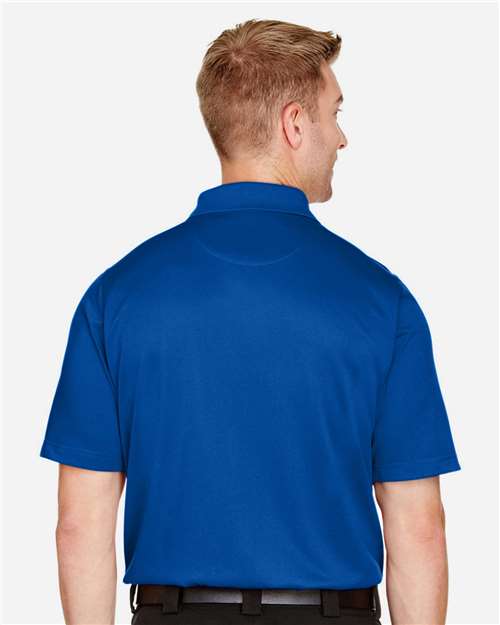 Harriton M348T Men's Tall Advantage Snag Protection Plus IL Polo - True Royal - model back
