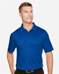 Harriton M348T Men's Tall Advantage Snag Protection Plus IL Polo - True Royal - model front