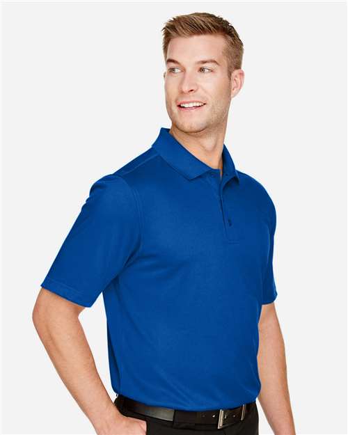 Harriton M348T Men's Tall Advantage Snag Protection Plus IL Polo - True Royal - model side
