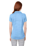 Puma Golf 597695 Women's Cloudspun Free V-neck Polo - Placid Blue Heather - model back