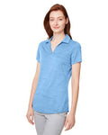 Puma Golf 597695 Women's Cloudspun Free V-neck Polo - Placid Blue Heather - model side