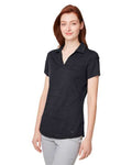 Puma Golf 597695 Women's Cloudspun Free V-neck Polo - Puma Black Heather - model side