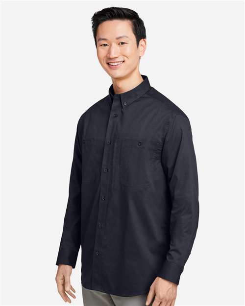 Harriton M585L Men's Advantage IL Workshirt - Black - model side