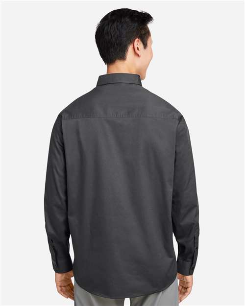 Harriton M585L Men's Advantage IL Workshirt - Dark Charcoal - model back