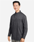 Harriton M585L Men's Advantage IL Workshirt - Dark Charcoal - model side