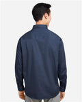 Harriton M585L Men's Advantage IL Workshirt - Dark Navy - model back