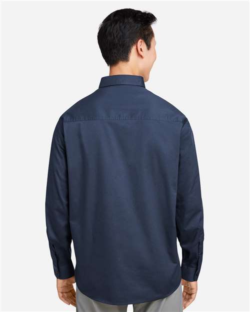 Harriton M585L Men's Advantage IL Workshirt - Dark Navy - model back