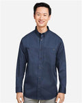 Harriton M585L Men's Advantage IL Workshirt - Dark Navy - model front
