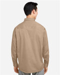 Harriton M585L Men's Advantage IL Workshirt - Khaki - model back