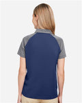 Team 365 TT21CW Women's Command Snag-Protection Colorblock Polo - Sport Dark Navy/ Sport Graphite - model back