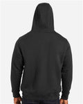 Harriton M711T Unisex Tall ClimaBloc Lined Heavyweight Hooded Sweatshirt - Black - model back