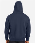 Harriton M711T Unisex Tall ClimaBloc Lined Heavyweight Hooded Sweatshirt - Dark Navy - model back