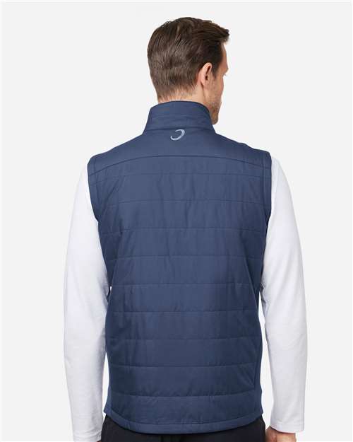 Zero Restriction W1008 Men's Lightweight Hybrid Vest - Navy - model back