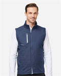 Zero Restriction W1008 Men's Lightweight Hybrid Vest - Navy - model front