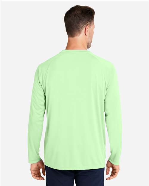 HUK H12L009 Men's LoPro Pursuit Long Sleeve T-Shirt - Patina - model back