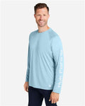 HUK H12L009 Men's LoPro Pursuit Long Sleeve T-Shirt - Plein Air - model side