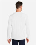 HUK H12L009 Men's LoPro Pursuit Long Sleeve T-Shirt - White - model back