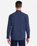 HUK H150184 Men's Creekbed Pocket Fishing Shirt - Naval Academy - model back