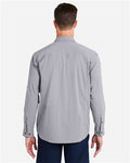 HUK H150184 Men's Creekbed Pocket Fishing Shirt - Night Owl - model back