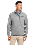 vineyard vines K004694 Men's Mountain Sweaterfleece Quarter-Zip Pullover - Ultim Grey - model front