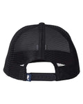 vineyard vines F001779 Performance Trucker Cap - Black Camo/ Black - back