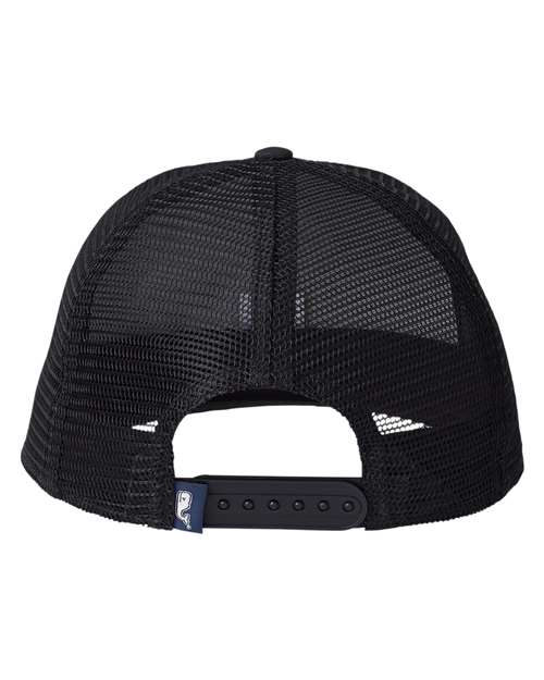 vineyard vines F001779 Performance Trucker Cap - Black Camo/ Black - back