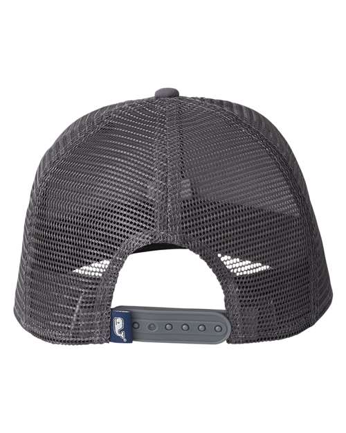 vineyard vines F001779 Performance Trucker Cap - Grey Harbor - back