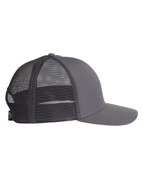 vineyard vines F001779 Performance Trucker Cap - Grey Harbor - side
