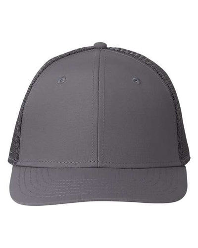 vineyard vines F001779 Performance Trucker Cap - Grey Harbor - front