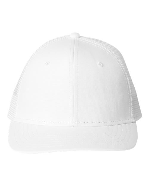 vineyard vines F001779 Performance Trucker Cap - White Cap - front