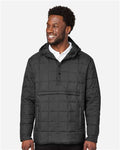 North End NE722 Unisex Aura Packable Anorak - Black - model front